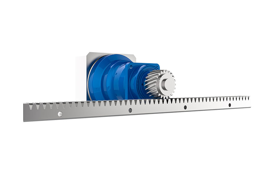 High-precision rack and pinion drives
