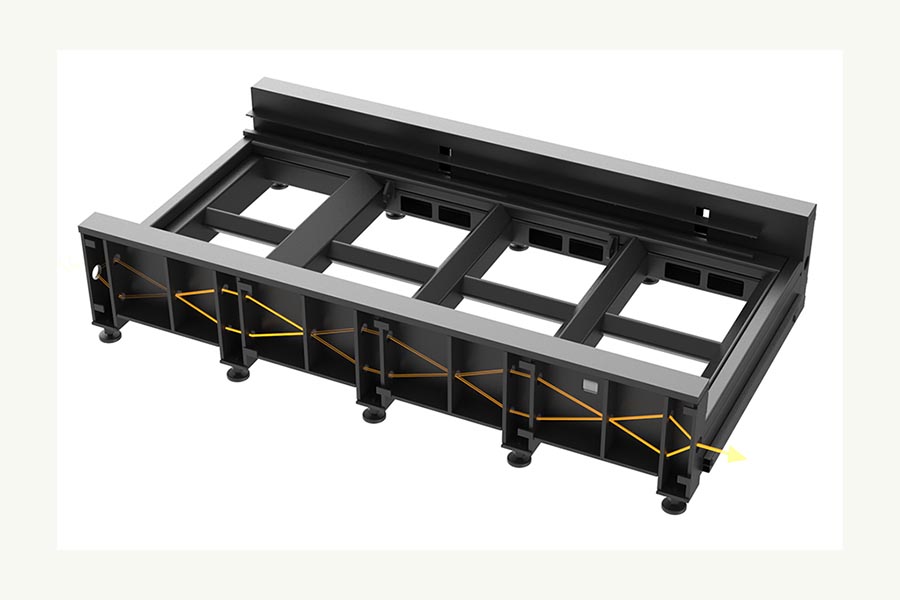 PRECISION MACHINED FRAME PROVIDES SOLID CORE